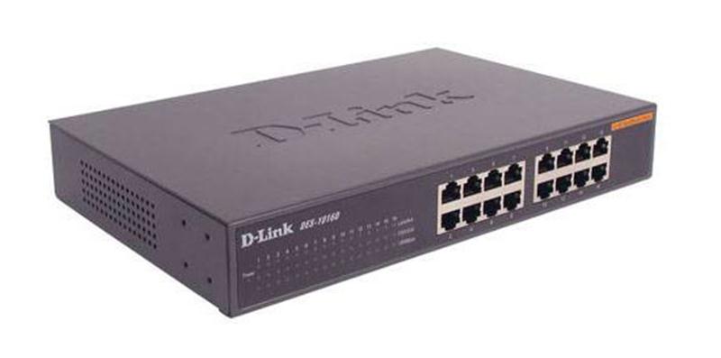 DES-1016D/B D-Link 16-Ports 10/100mbps Ethernet Desktop Switch (Refurbished)