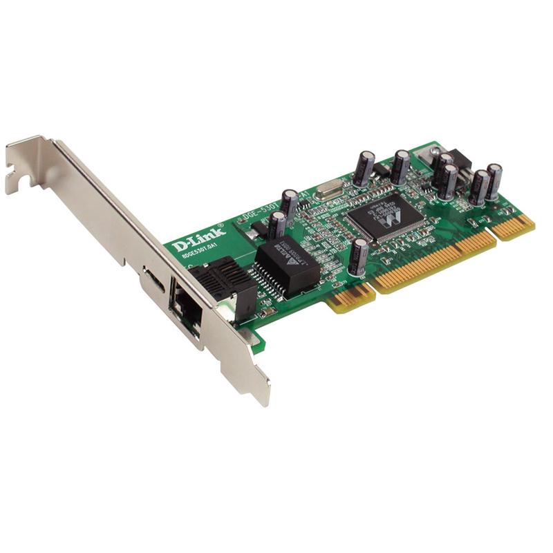 DGE-530T/RE D-Link Single-Port RJ-45 10/100/1000Mbps 32-Bit PCI Bus Gigabit Desktop Ethernet Adapter