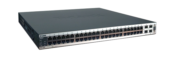 DXS-3250 D-Link XStack 48-Ports Gigabit Wireless-Ready Managed Layer2 Switch with 4 Combo SFP Ports 2 Optional 10Gig Copper/Fiber Uplinks (Refurbished)