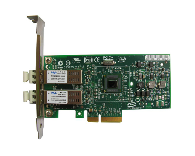 EXPI9402PF Intel PRO/1000 PF Dual-Ports LC 1Gbps 1000Base-SX Gigabit Ethernet PCI Express x4 Server Network Adapter