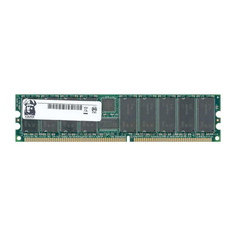 F12872DDR2 Viking 1GB PC2-3200 DDR2-400MHz ECC Unbuffered CL3 240-Pin DIMM Memory Module