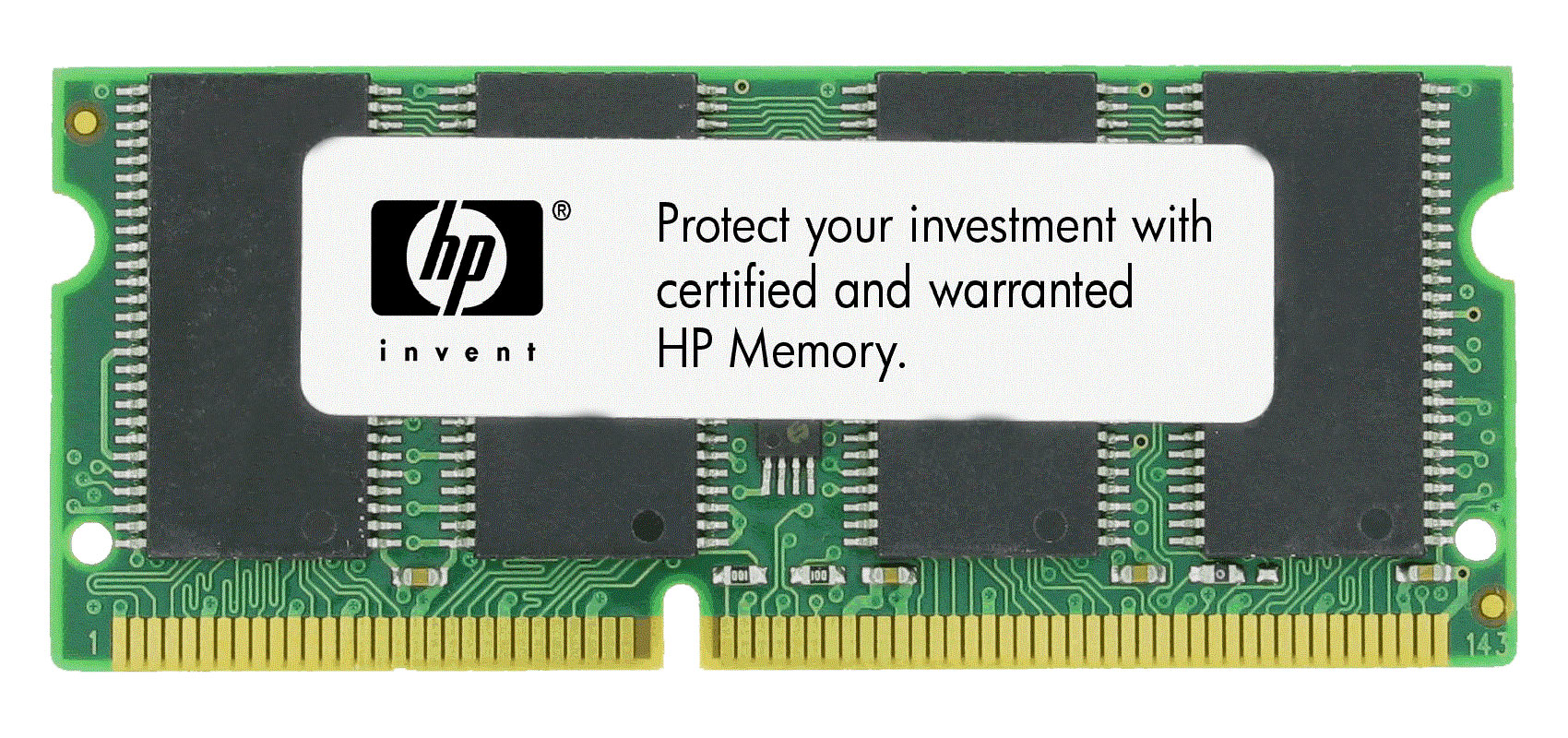 F1622B HP 128MB PC66 66MHz non-ECC Unbuffered CL2 144-Pin SoDimm Memory Module