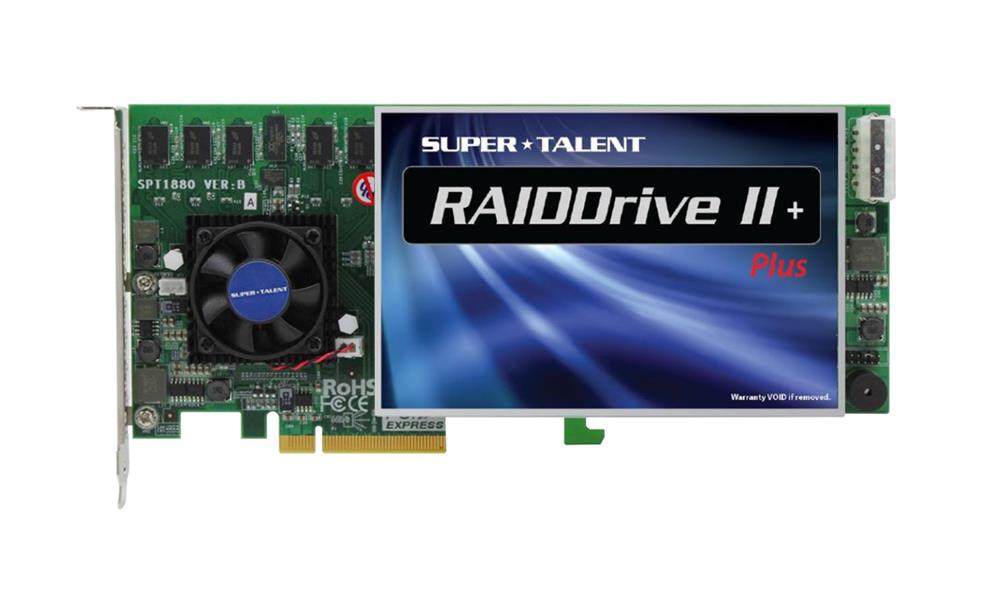 FP8420L4R5 Super Talent RAIDDrive II Plus Series 420GB MLC PCI Express 2.0 x8 RAID Level 5 Add-in Card Solid State Drive (SSD)