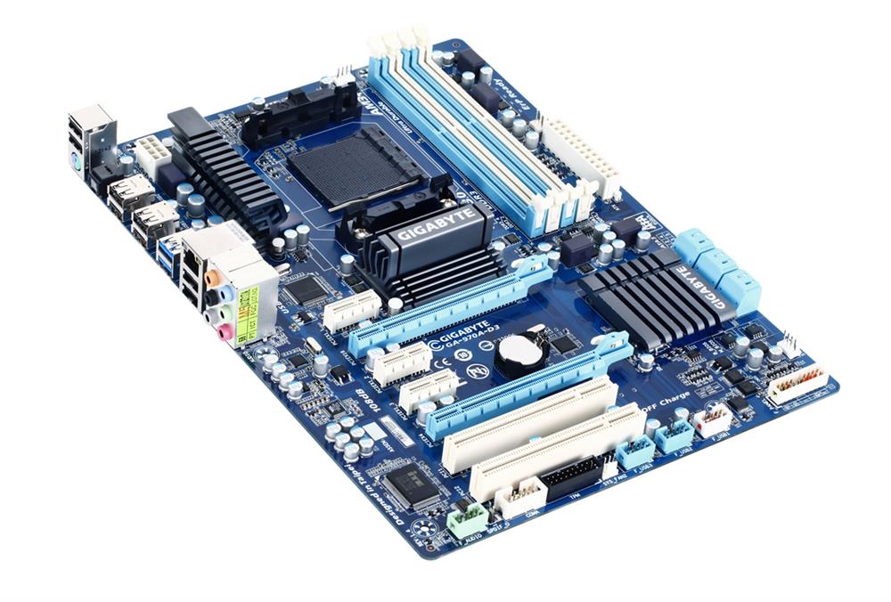 GA-970A-D3 Gigabyte Socket AM3+ AMD 970/ SB950 Chipset AM3+ FX/ AMD AM3 Phenom II/ Athlon II Processors Support DDR3 4x DIMM 6x SATA 6.0Gb/s ATX Motherboard (Refurbished)