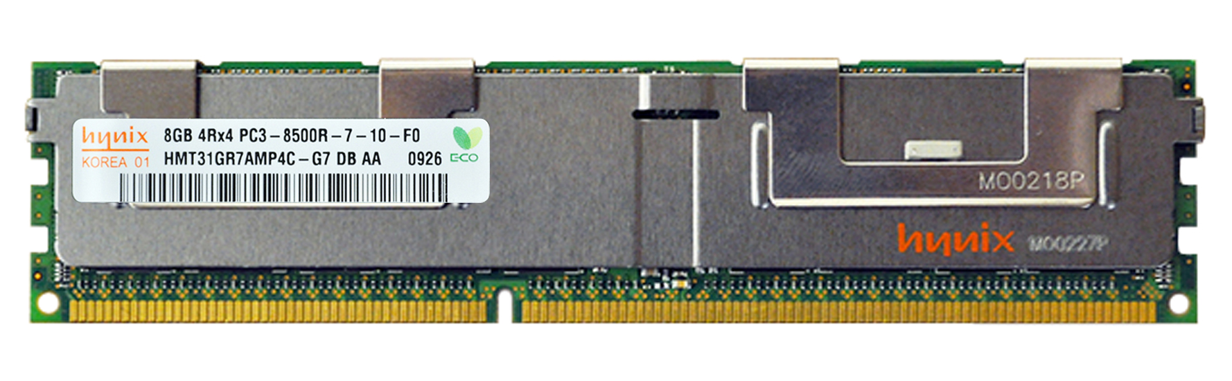 M4L-PC31066D3Q4R7S-8G M4L Certified 8GB 1066MHz DDR3 PC3-8500 Reg ECC CL7 240-Pin Quad Rank x4 DIMM