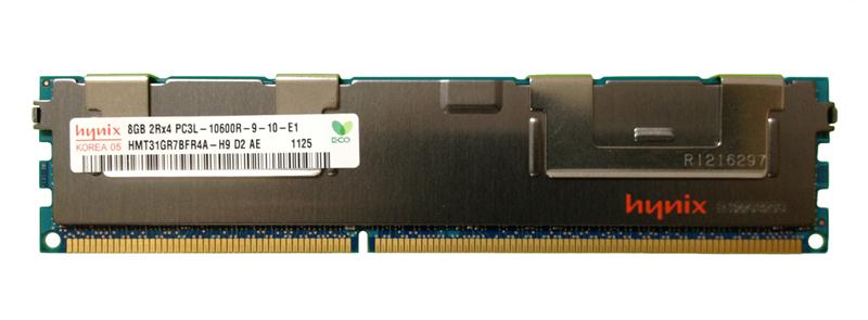 HMT31GR7BFR4A-H9D2 Hynix 8GB PC3-10600 DDR3-1333MHz ECC Registered CL9 240-Pin DIMM 1.35V Low Voltage Dual Rank Memory Module