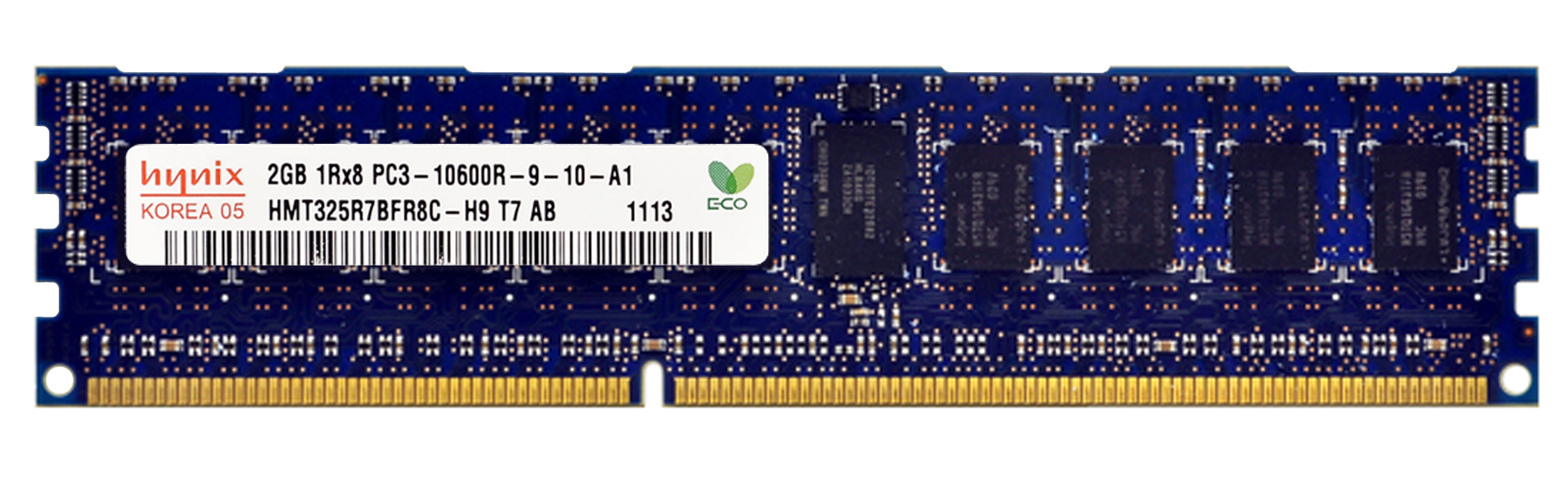 HMT325R7BFR8C-H9T7 Hynix 2GB PC3-10600 DDR3-1333MHz ECC Registered CL9 240-Pin DIMM Single Rank Memory Module