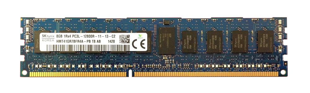 HMT41GR7BFR4A-PB Hynix 8GB PC3-12800 DDR3-1600MHz ECC Registered CL11 240-Pin DIMM 1.35V Low Voltage Single Rank Memory Module