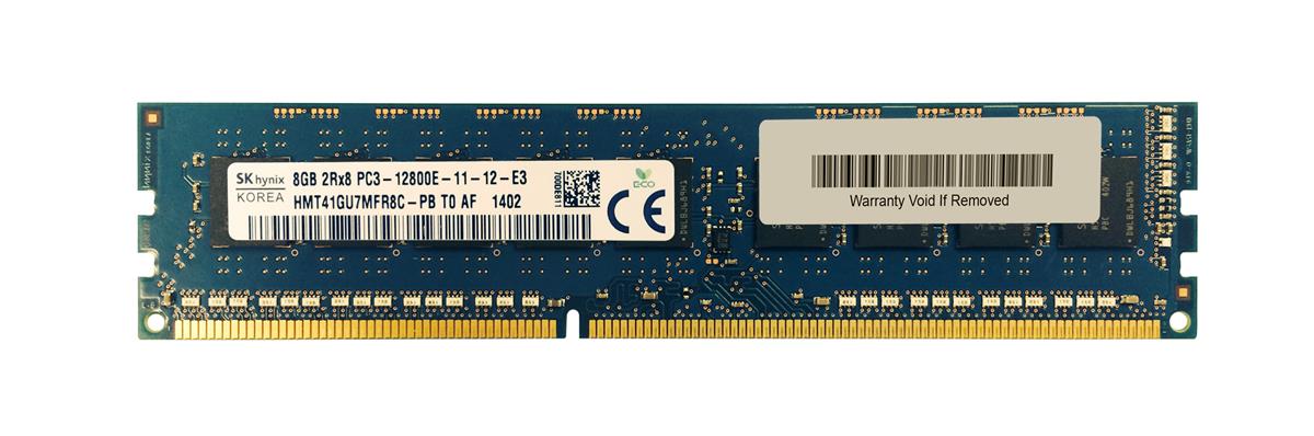 HMT41GU7MFR8C-PBT0-AF Hynix 8GB PC3-12800 DDR3-1600MHz ECC Unbuffered CL11 240-Pin DIMM Dual Rank Memory Module