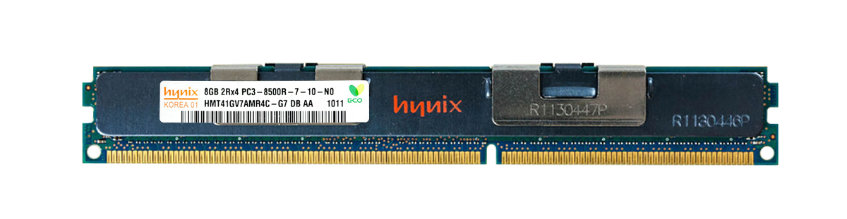 HMT41GV7AMR4C-G7DB-AA Hynix 8GB PC3-8500 DDR3-1066MHz ECC Registered CL7 240-Pin DIMM Very Low Profile (VLP) Dual Rank Memory Module