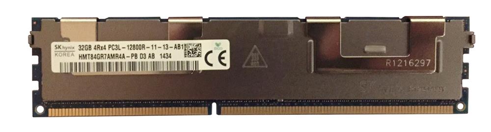 HMT84GR7AMR4A-PBD3-AB Hynix 32GB PC3-12800 DDR3-1600MHz ECC Registered CL11 240-Pin DIMM 1.35V Low Voltage Quad Rank Memory Module
