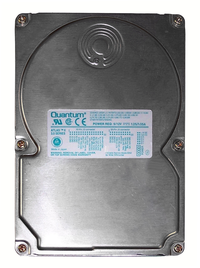 HN4550S Quantum Atlas II 4.5GB 7200RPM Ultra SCSI 50-Pin 512KB Cache 3.5-inch Internal Hard Drive