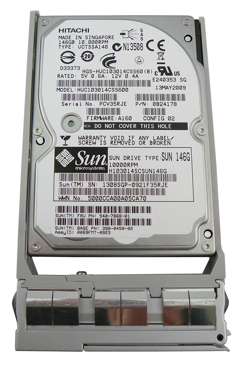 HUC103014CSS600 Hitachi Ultrastar C10K300 147GB 10000RPM SAS 6Gbps 64MB Cache 2.5-inch Internal Hard Drive