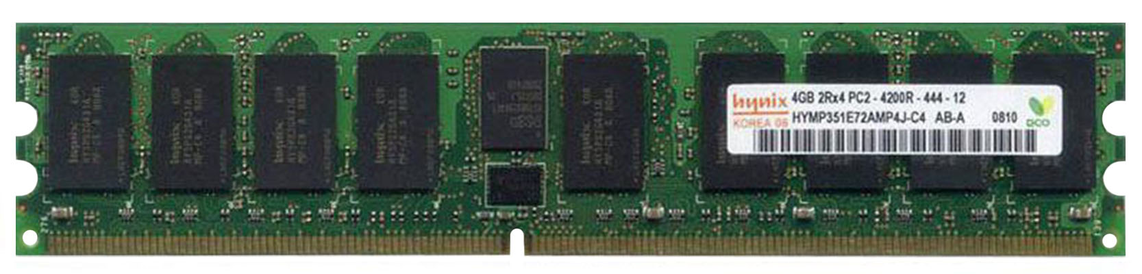 HYMP351E72AMP4J-C4 Hynix 4GB PC2-4200 DDR2-533MHz ECC Registered CL4 276-Pin DIMM Dual Rank Memory Module