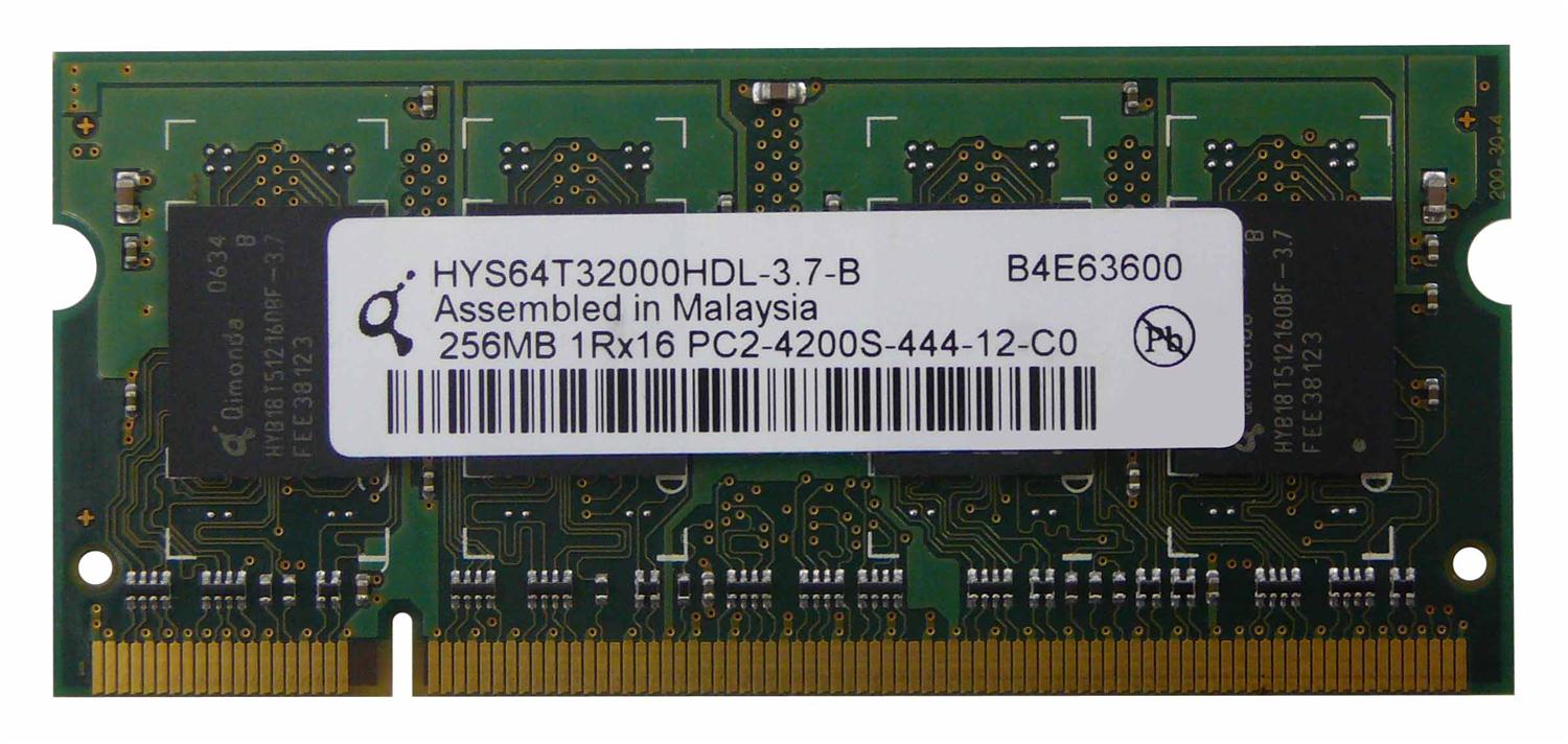 380117166B-OPAA Memory Upgrades 256MB PC2-5300 DDR2-667MHz non-ECC unbuffered CL5 200-Pin SoDimm Single Rank Memory Module