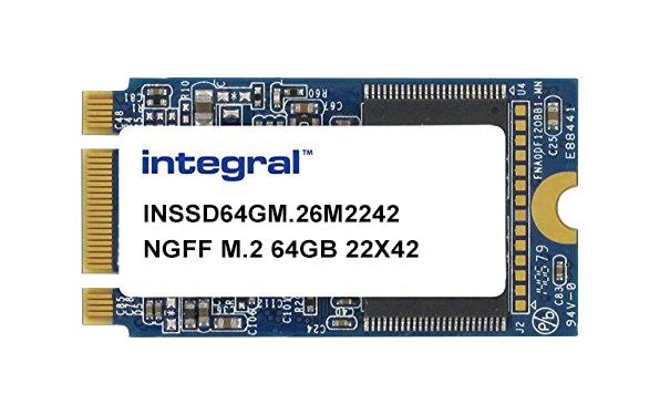 INSSD64GM.26M2242 Integral 64GB MLC SATA 6Gbps M.2 2242 Internal Solid State Drive (SSD)