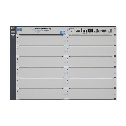 J8698AR HP ProCurve 5412zl Layer-3 Advanced Managed Intelligent Edge PoE Switch 12-Slot Chassis (Refurbished)