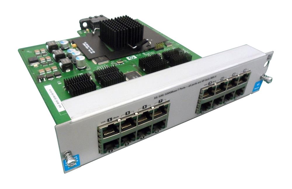 J8764A HP ProCurve Switch vl 16-Ports 10/100/1000Base-T RJ-45 Gigabit Expansion Module (Refurbished)