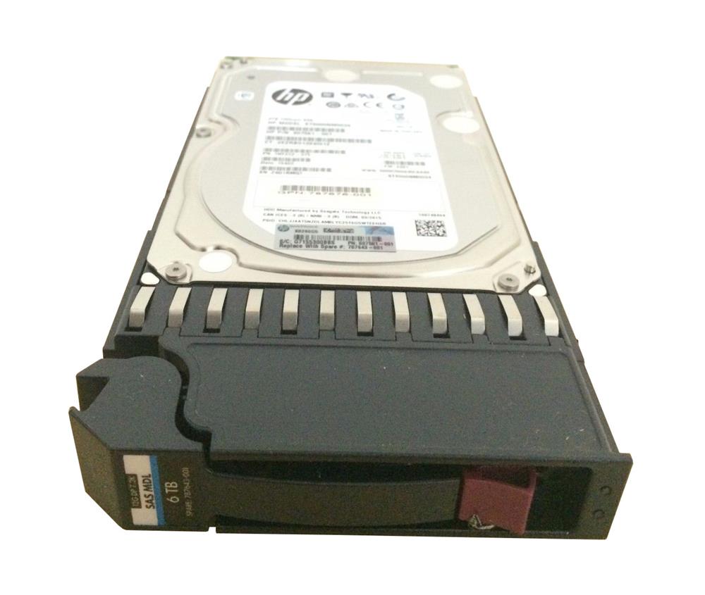 J9F43A HPE 6TB 7200RPM SAS 12Gbps Midline Hot Swap (512e) 3.5-inch Internal Hard Drive