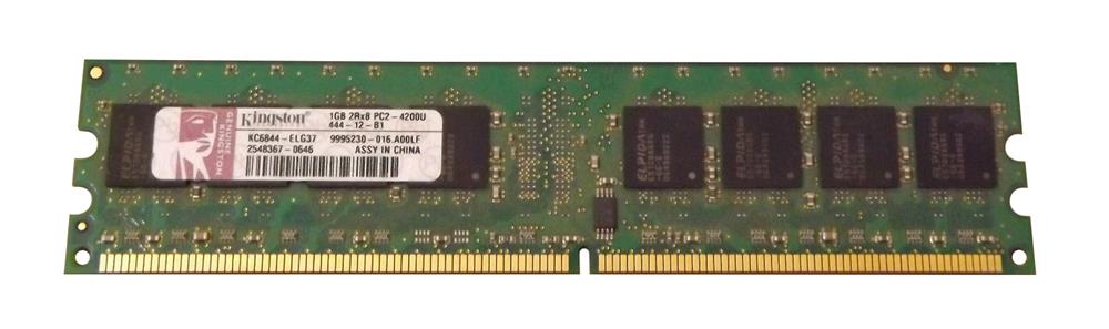 KC6844-ELG37 Kingston 1GB PC2-4200 DDR2-533MHz ECC Unbuffered CL4 240-Pin DIMM Memory Module