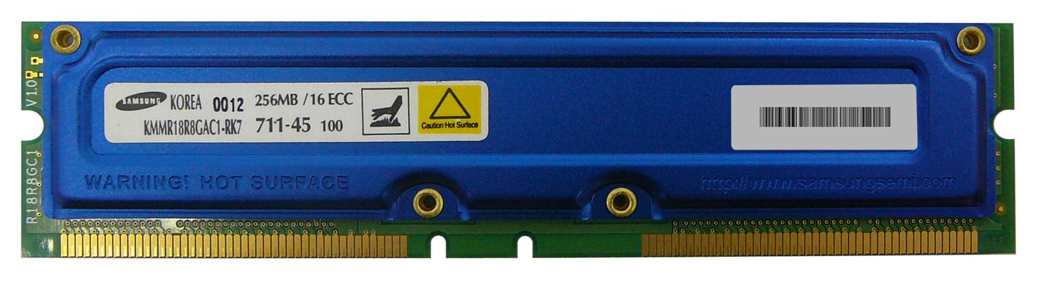 88.76729 256MB Module RDRAM PC700 ECC 45ns 700MHz 184-Pin 2.5v 128Meg x 18 for Dell Dimension XPS B (600R) 311-0927; 311-2199; 311-2578