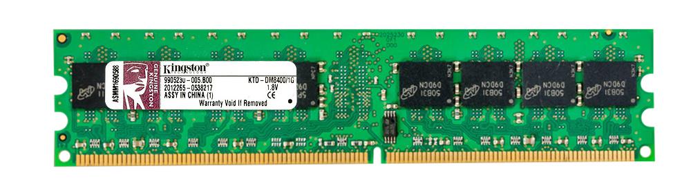 KTD-DM8400/1G Kingston 1GB PC2-3200 DDR2-400MHz non-ECC Unbuffered CL3 240-Pin DIMM Memory Module for Dell A0375068, A0375069, A0388045
