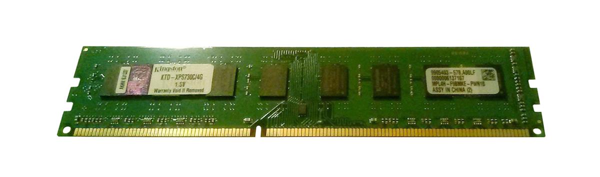 KTD-XPS730C/4G Kingston 4GB PC3-12800 DDR3-1600MHz non-ECC Unbuffered CL11 240-Pin DIMM Memory Module for Dell A5764362