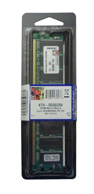 KTH-D530/256 Kingston 256MB PC3200 DDR-400MHz non-ECC Unbuffered CL3 184-Pin DIMM Memory Module for HP/Compaq 335698-005; DE466A; DE466G; DE466X; P8670-69002
