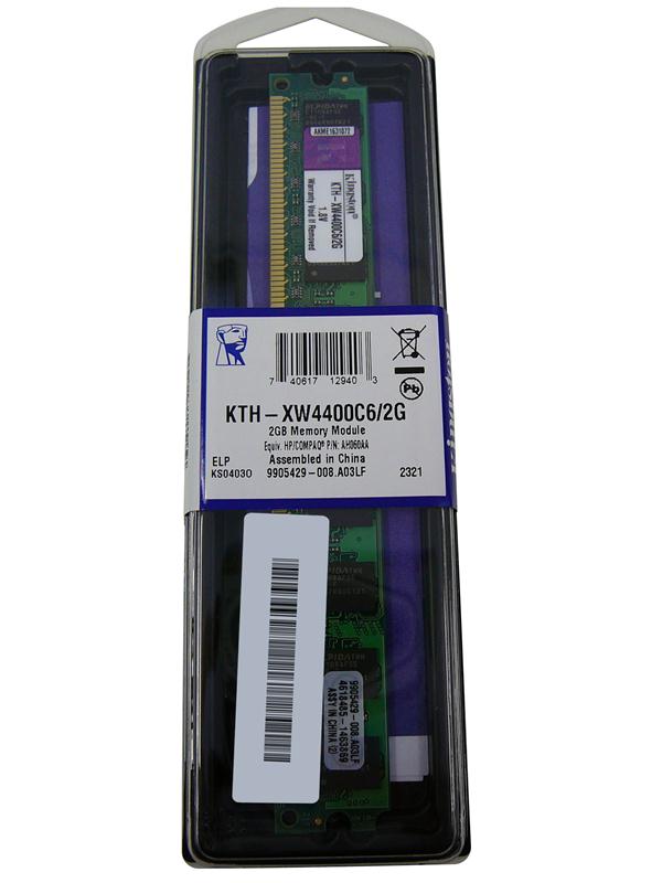 KTH-XW4400C6/2G Kingston 2GB PC2-6400 DDR2-800MHz non-ECC Unbuffered CL6 240-Pin DIMM Memory Module AH060AA