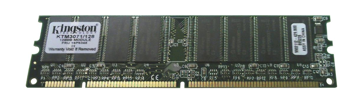 KTM3071/128 Kingston 128MB PC133 133MHz non-ECC Unbuffered CL3 168-Pin DIMM Memory Module 19K3294, 33L3073, 33L3074, 33L3137, 33L3293, 33L3294, FRU 16P6348