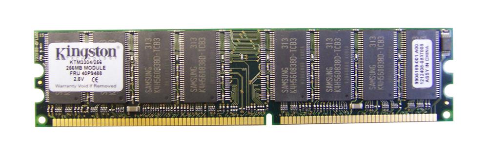 KTM3304/256 Kingston 256MB PC2100 DDR-266MHz non-ECC Unbuffered CL2.5 184-Pin DIMM 2.5V Memory Module for IBM Desktop PC 33L3304; 33L3305; FRU 40P9488