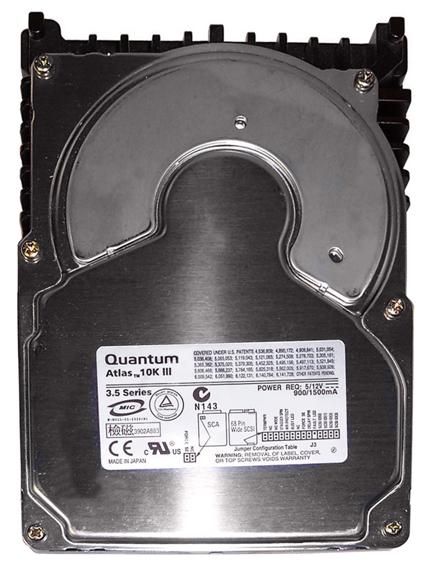 KW36L019 Quantum Atlas 10K III 36.7GB 10000RPM Ultra-160 SCSI 68-Pin 8MB Cache 3.5-inch Internal Hard Drive