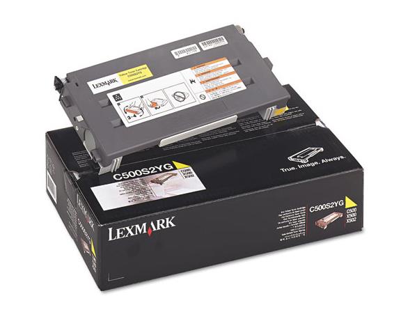 LEXC500H2YG Lexmark Yellow High Yield Toner Cartridge