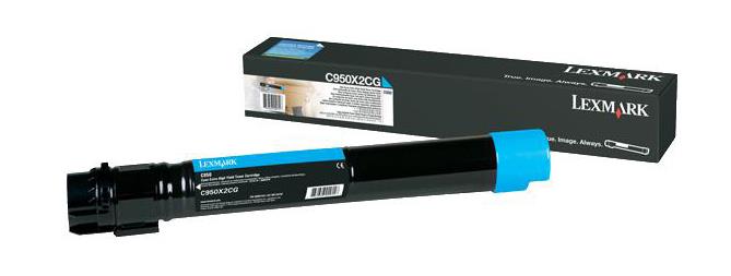 LEXC950X2CG Lexmark Cyan High Yield Toner Cartridge