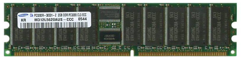 M4L-PC1400RD1142G M4L Certified 2GB 400MHz DDR PC3200 Reg ECC CL3 184-Pin Single Rank x4 DIMM