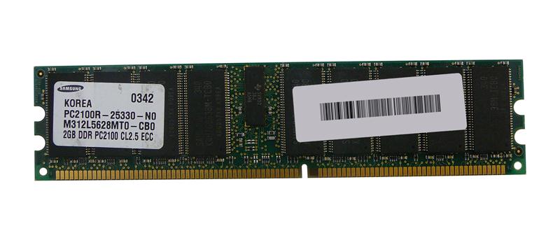 M4L-PC1266X72RC25-2G M4L Certified 2GB 266MHz DDR PC2100 Reg ECC CL2.5 184-Pin Dual Rank x4 DIMM