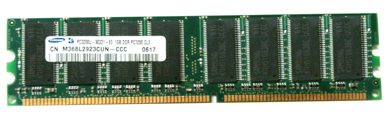 3D-11D144N64247-1G 1GB Module DDR PC3200 CL=3 non-ECC DDR400 2.6V 128Meg x 64 for Gateway E-4100 Desktop 5000801