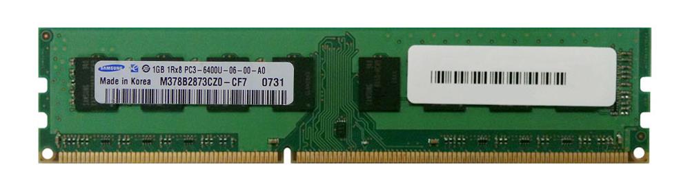 M378B2873CZ0-CF7 Samsung 1GB PC3-6400 DDR3-800MHz non-ECC Unbuffered CL6 240-Pin DIMM Single Rank Memory Module