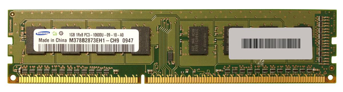 M378B2873EH1-CH9 Samsung 1GB PC3-10600 DDR3-1333MHz non-ECC Unbuffered CL9 240-Pin DIMM Single Rank Memory Module
