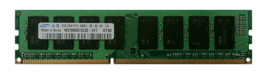 M4L-PC3800ND3D86D-2G M4L Certified 2GB 800MHz DDR3 PC3-6400 Non-ECC CL6 240-Pin Dual Rank x8 DIMM