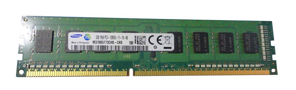 M378B5773CH0-CK0 Samsung 2GB PC3-12800 DDR3-1600MHz non-ECC Unbuffered CL11 240-Pin DIMM Single Rank Memory Module