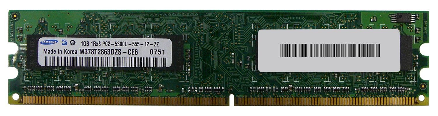 M4L-PC2667ND2S85D-1G M4L Certified 1GB 667MHz DDR2 PC2-5300 Non-ECC CL5 240-Pin Single Rank x8 DIMM