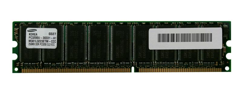 M4L-PC1400X72C3A-256 M4L Certified 256MB 400MHz DDR PC3200 ECC CL3 184-Pin Single Rank x8 DIMM