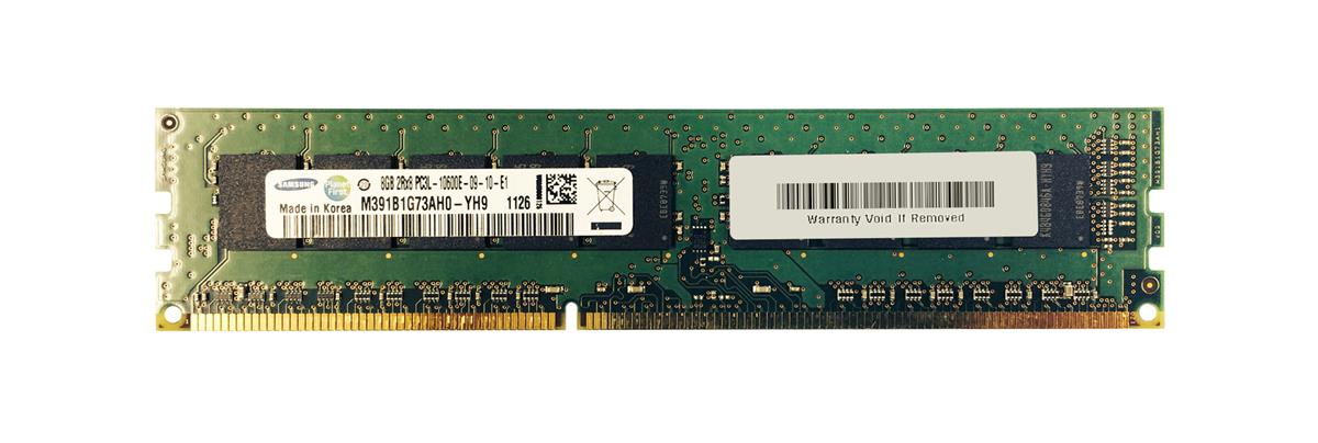 M391B1G73AH0-YH9 Samsung 8GB PC3-10600 DDR3-1333MHz ECC Unbuffered CL9 240-Pin DIMM 1.35V Low Voltage Dual Rank Memory Module