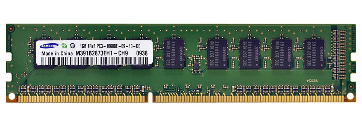 3D-13D369N721742-1G 1GB Module DDR3 PC3-10600 CL=9 ECC Unbuffered DDR3-1333 1.5V 128Meg x 72 for Dell Precision Workstation T1600 A2862065; A2862072; A3132550; A3132553