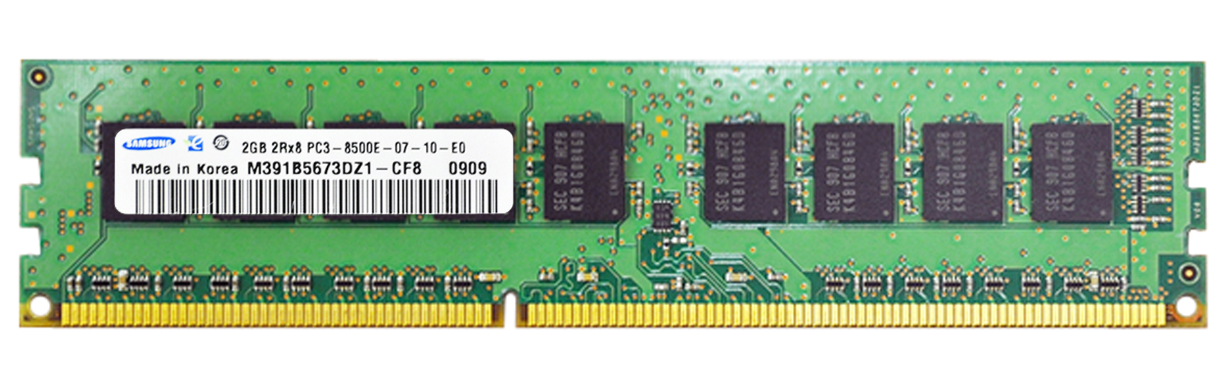 3D-13D343N720805-2G 2GB Module DDR3 PC3-8500 CL=7 ECC Unbuffered DDR3-1066 1.5V 256Meg x 72 for Tyan S7018 Motherboard n/a
