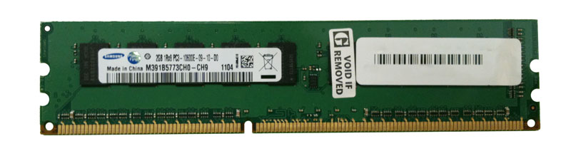 M391B5773CH0-CH9 Samsung 2GB PC3-10600 DDR3-1333MHz ECC Unbuffered CL9 240-Pin DIMM Single Rank Memory Module