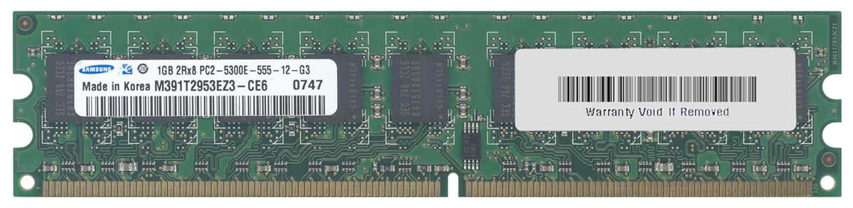 3D-12D260N72245-1G 1GB Module DDR2 PC2-5300 CL=5 ECC Unbuffered DDR2-667 1.8V 64Meg x 72 for Asus M3A78-EM Motherboard n/a