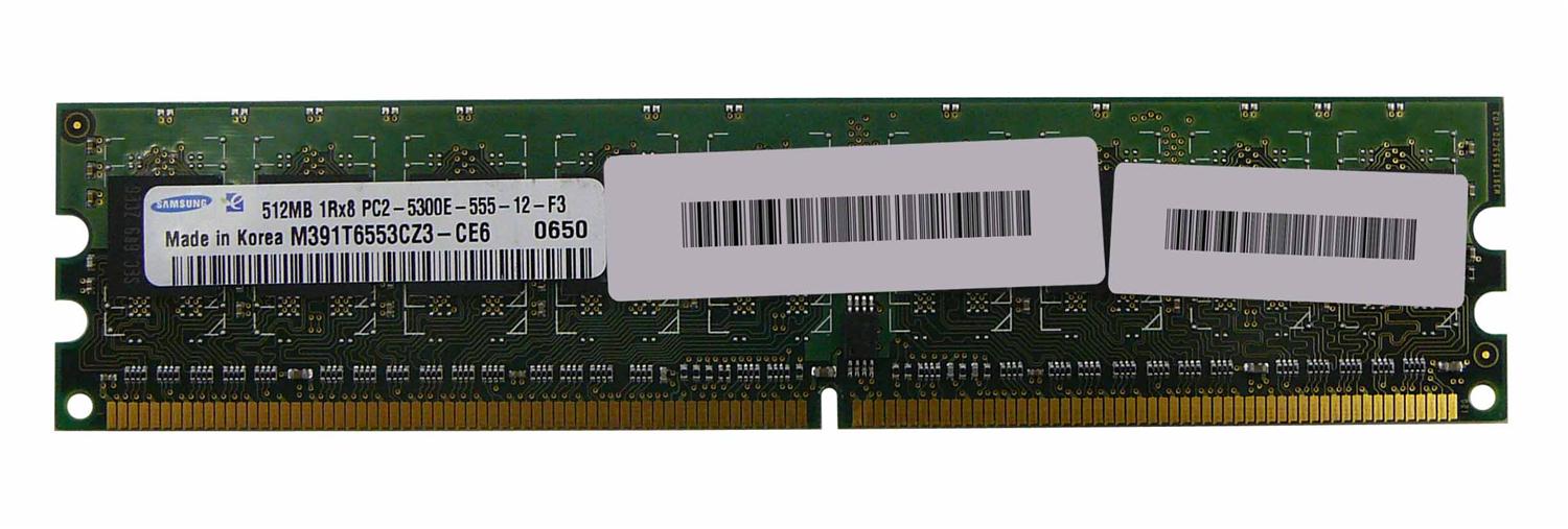 M4L-PC2667D2E5-512 M4L Certified 512MB 667MHz DDR2 PC2-5300 ECC CL5 240-Pin Single Rank x8 DIMM