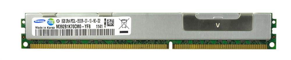 M392B1K70CM0-YF8 Samsung 8GB PC3-8500 DDR3-1066MHz ECC Registered CL7 240-Pin DIMM 1.35V Low Voltage Very Low Profile (VLP) Dual Rank Memory Module